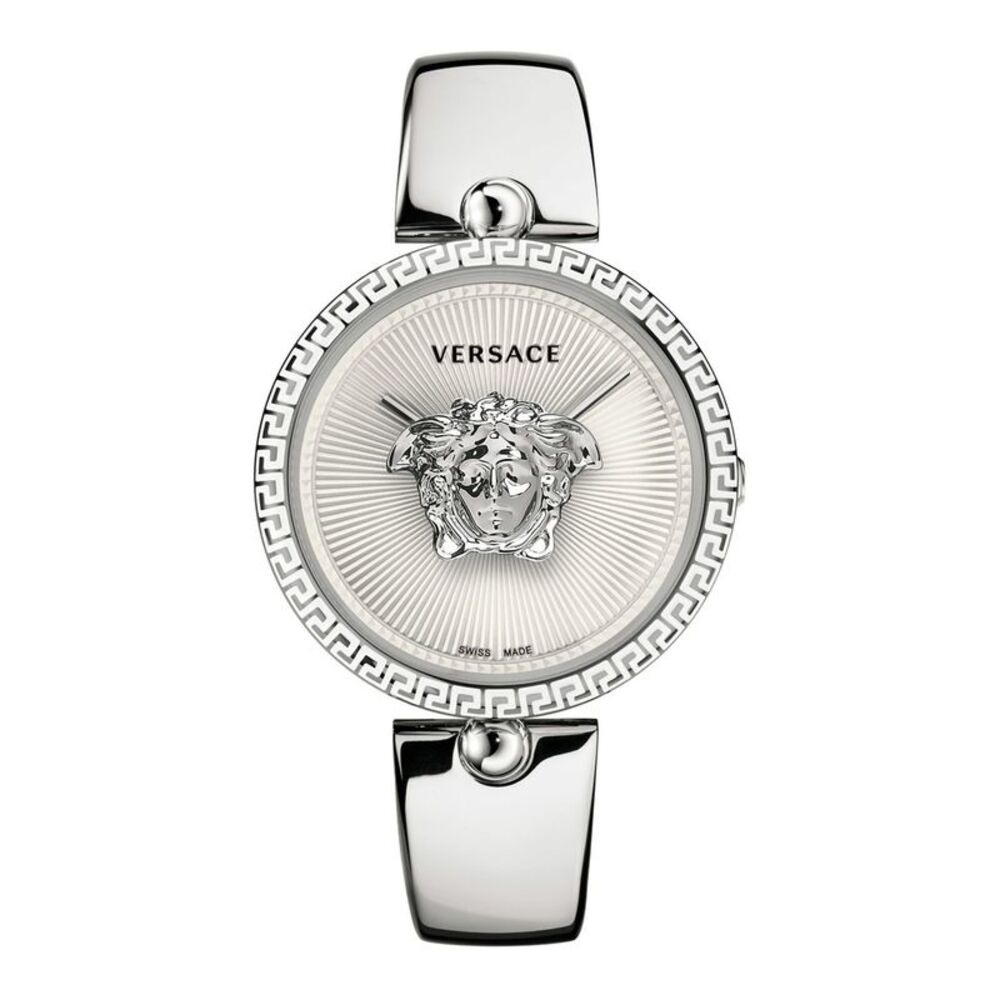 Versace  Palazzo Empire Semi Bangle Watch Silver Womens